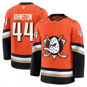Youth Premium Anaheim Ducks Ross Johnston Orange Home Official Fanatics Jersey