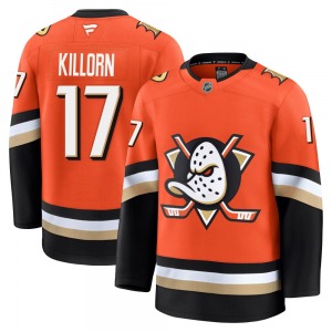 Youth Premium Anaheim Ducks Alex Killorn Orange Home Official Fanatics Jersey