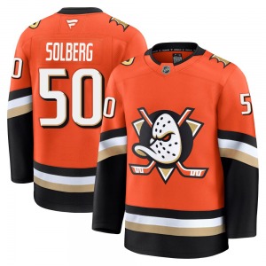 Youth Premium Anaheim Ducks Stian Solberg Orange Home Official Fanatics Jersey