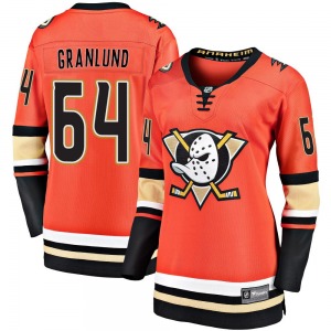 Women's Premier Anaheim Ducks Mikael Granlund Orange Breakaway 2019/20 Alternate Official Fanatics Branded Jersey