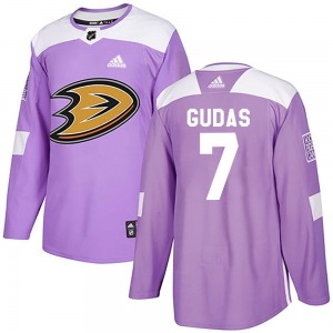 Youth Authentic Anaheim Ducks Radko Gudas Purple Fights Cancer Practice Official Adidas Jersey