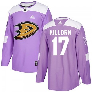 Youth Authentic Anaheim Ducks Alex Killorn Purple Fights Cancer Practice Official Adidas Jersey