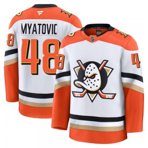 Youth Premium Anaheim Ducks Nico Myatovic White Edition 2025 Away Official Fanatics Jersey
