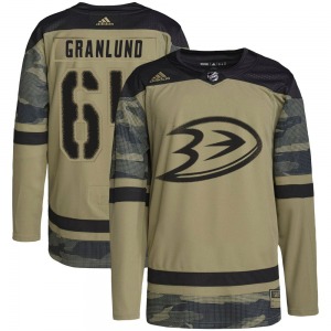 Youth Authentic Anaheim Ducks Mikael Granlund Camo Military Appreciation Practice Official Adidas Jersey