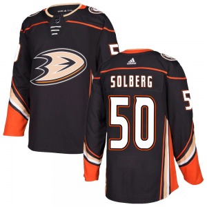 Youth Authentic Anaheim Ducks Stian Solberg Black Home Official Adidas Jersey
