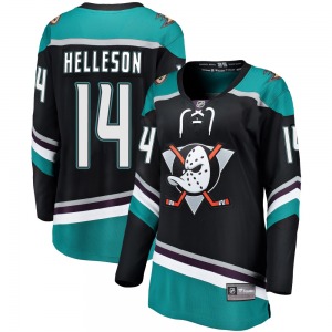 Women's Breakaway Anaheim Ducks Drew Helleson Black Alternate Official Fanatics Branded Jersey