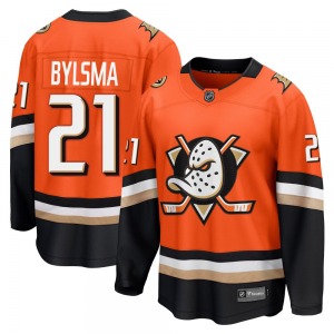 Adult Breakaway Anaheim Ducks Dan Bylsma Orange Home Official Fanatics Jersey
