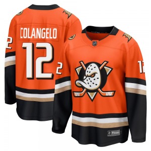 Adult Breakaway Anaheim Ducks Sam Colangelo Orange Home Official Fanatics Jersey
