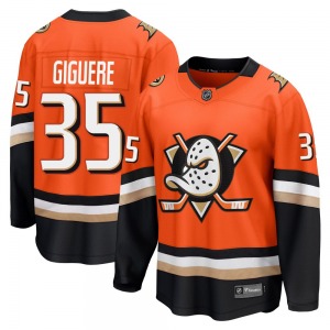 Adult Breakaway Anaheim Ducks Jean-Sebastien Giguere Orange Home Official Fanatics Jersey