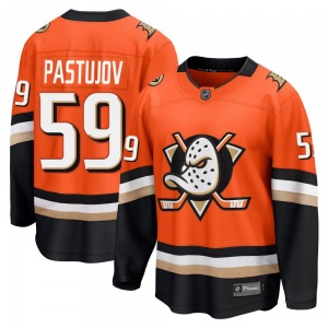 Adult Breakaway Anaheim Ducks Sasha Pastujov Orange Home Official Fanatics Jersey