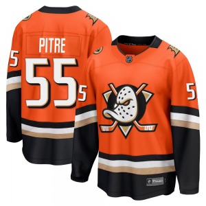 Adult Breakaway Anaheim Ducks Coulson Pitre Orange Home Official Fanatics Jersey