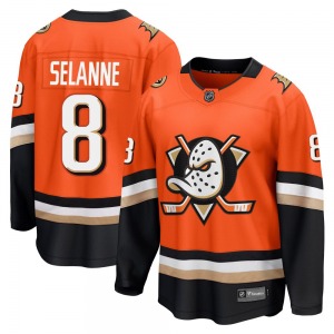 Adult Breakaway Anaheim Ducks Teemu Selanne Orange Home Official Fanatics Jersey
