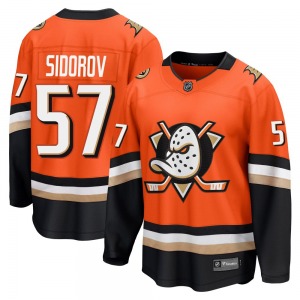Adult Breakaway Anaheim Ducks Yegor Sidorov Orange Home Official Fanatics Jersey