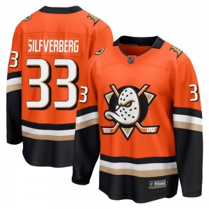 Adult Breakaway Anaheim Ducks Jakob Silfverberg Orange Home Official Fanatics Jersey