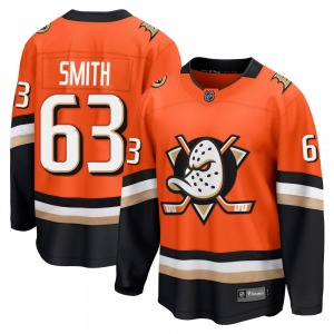 Adult Breakaway Anaheim Ducks Konnor Smith Orange Home Official Fanatics Jersey
