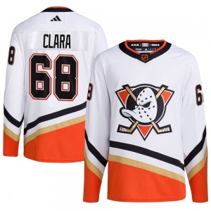 Youth Authentic Anaheim Ducks Damian Clara White Reverse Retro 2.0 Official Adidas Jersey