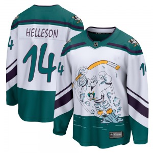 Youth Breakaway Anaheim Ducks Drew Helleson White 2020/21 Special Edition Official Fanatics Branded Jersey