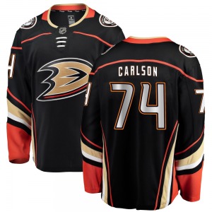 Youth Breakaway Anaheim Ducks John Carlson Black Home Official Fanatics Branded Jersey