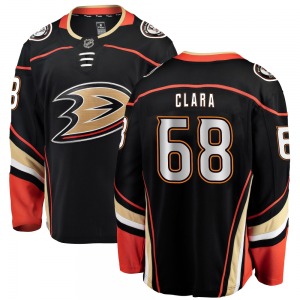 Youth Breakaway Anaheim Ducks Damian Clara Black Home Official Fanatics Branded Jersey