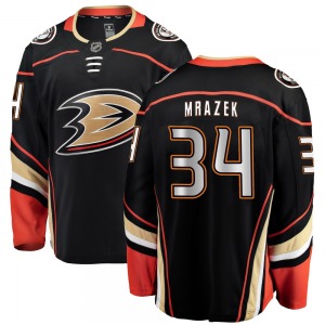 Youth Breakaway Anaheim Ducks Petr Mrazek Black Home Official Fanatics Branded Jersey