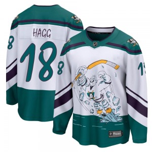 Adult Breakaway Anaheim Ducks Robert Hagg White 2020/21 Special Edition Official Fanatics Branded Jersey