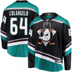 Youth Breakaway Anaheim Ducks Sam Colangelo Black Alternate Official Fanatics Branded Jersey