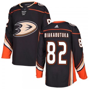 Adult Authentic Anaheim Ducks Jeremie Biakabutuka Black Home Official Adidas Jersey