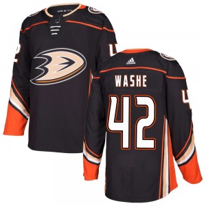 Adult Authentic Anaheim Ducks Tim Washe Black Home Official Adidas Jersey